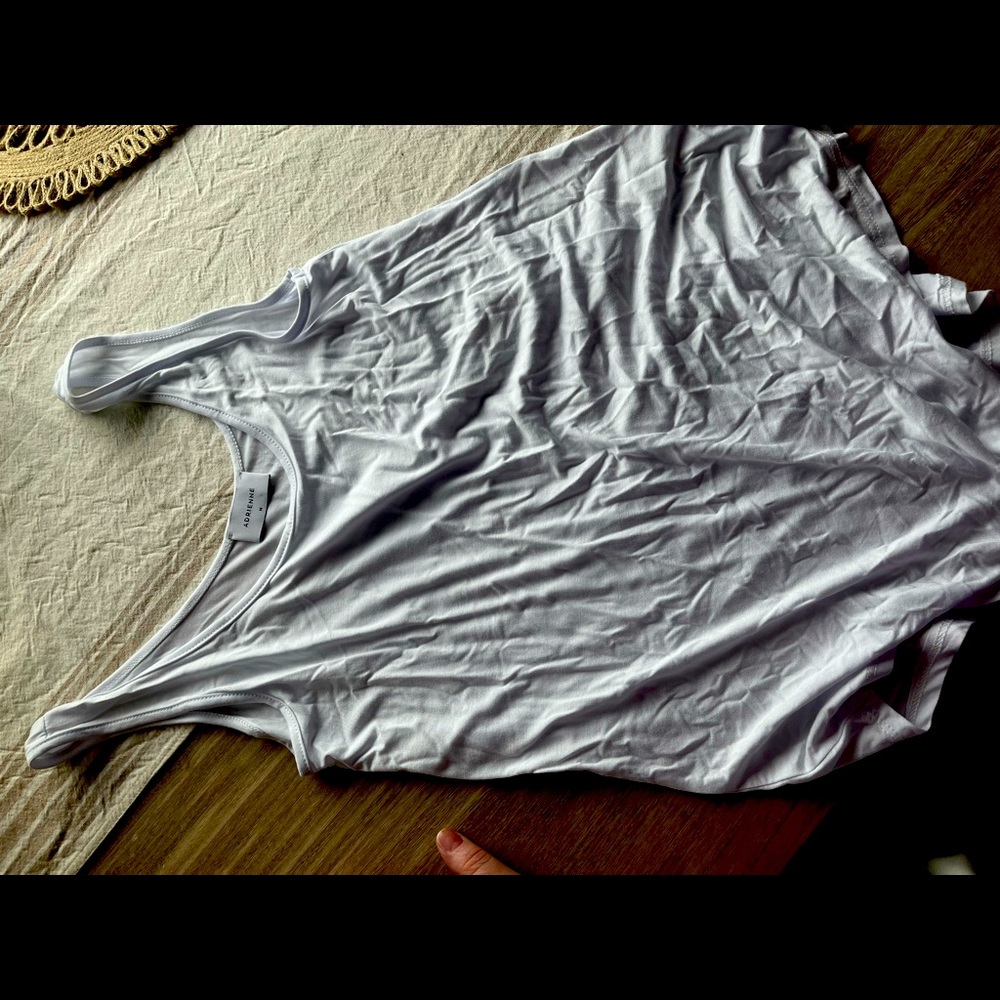 Adrienne Scoop Tank top in Sky Blue sz M EUC